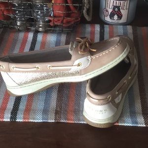 Sperry gold glitter top-sider